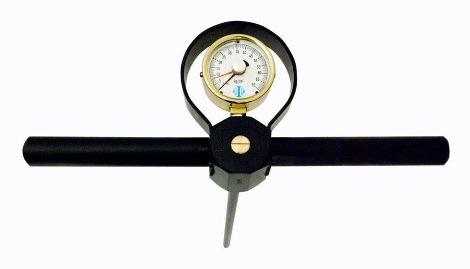 example of a static cone penetrometer for field testing